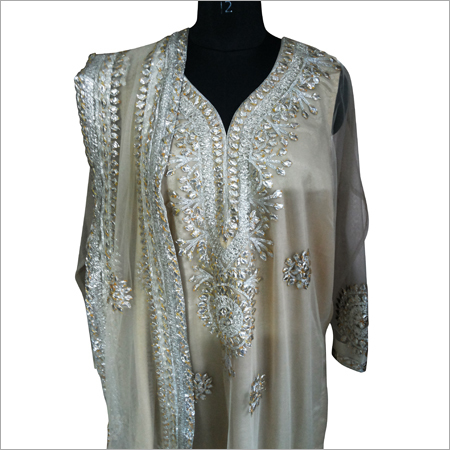 Beige Net Heavy Suit