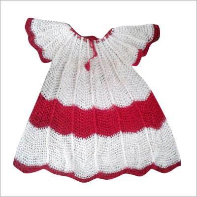 हस्तनिर्मित बच्चों के फैंसी क्रोशे फ्रोक्स