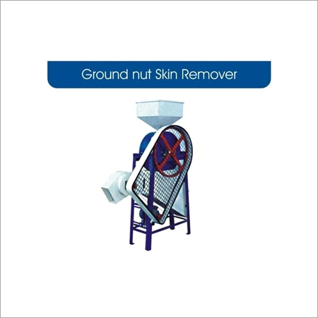Groundnut Skin Remover - Stainless Steel, 50-100 Kg/hr Capacity, Blue Color | Automatic, Noise-Free Operation, Maintenance-Free Design