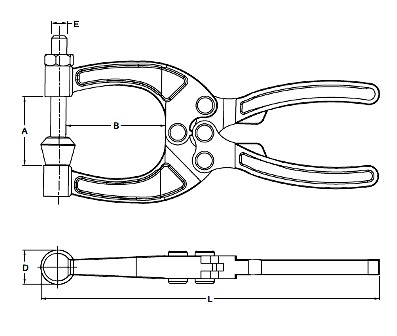 Plastic Toggle Action Clamps