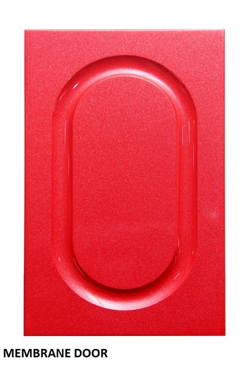 Membrane Door - MDF 800mm x 2000mm, Gloss Red Finish | Durable, Moisture Resistant, Soundproof, Customizable, Lightweight