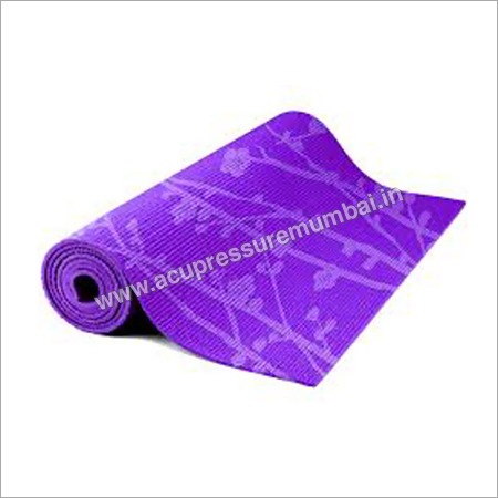 Yoga Mat - Rubber, 4mm Thickness, Blue | Soft Foam Cushioning, Slip Resistant, Lightweight