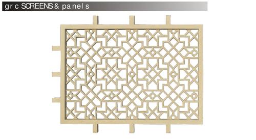 GRC Panel - Glass Reinforced Concrete, Customizable Dimensions, Beige Color, Powder Coated Finish | Elegant Design, Easy Installation, Low Maintenance, Robust and Crack Resistant