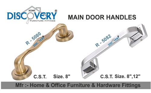 Antique Door Handles - Stainless Steel Zinc Alloy, 8 Inch, Silver, Glossy Matt Finish | Durable Design, Easy Install, Low Maintenance, Secure Grip