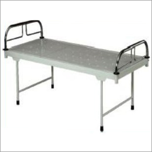Plain Bed - Steel, 210Lx92Wx60H, Detachable SS Bows | Durable, Comfortable, Stable, Powder Coated, Four Flush IV Rods