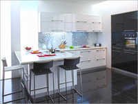 हाई ग्लॉस यूवी मॉड्यूलर किचन