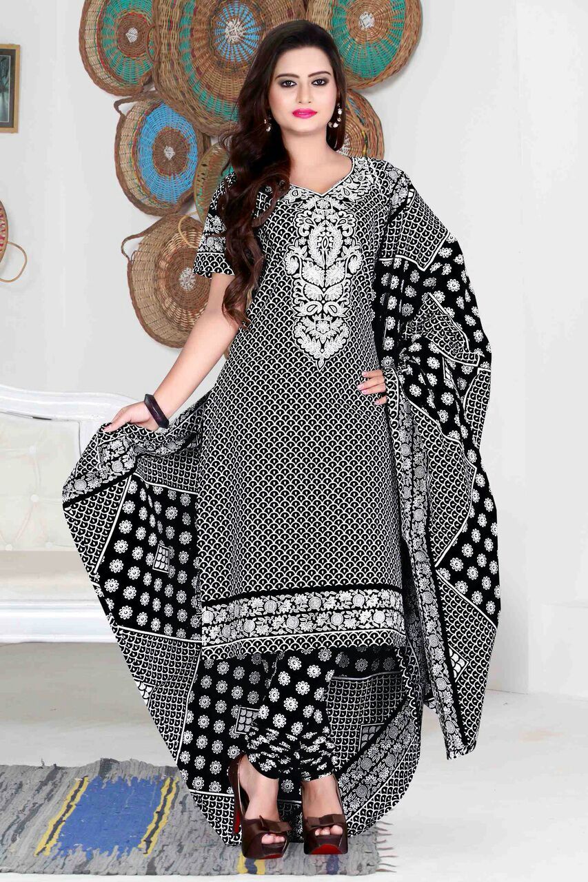 Dark Cotton Print
