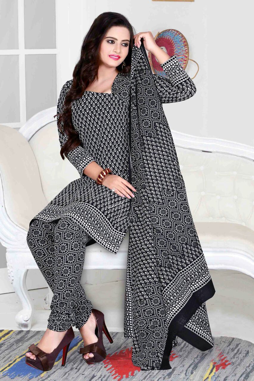 Dark Cotton Print