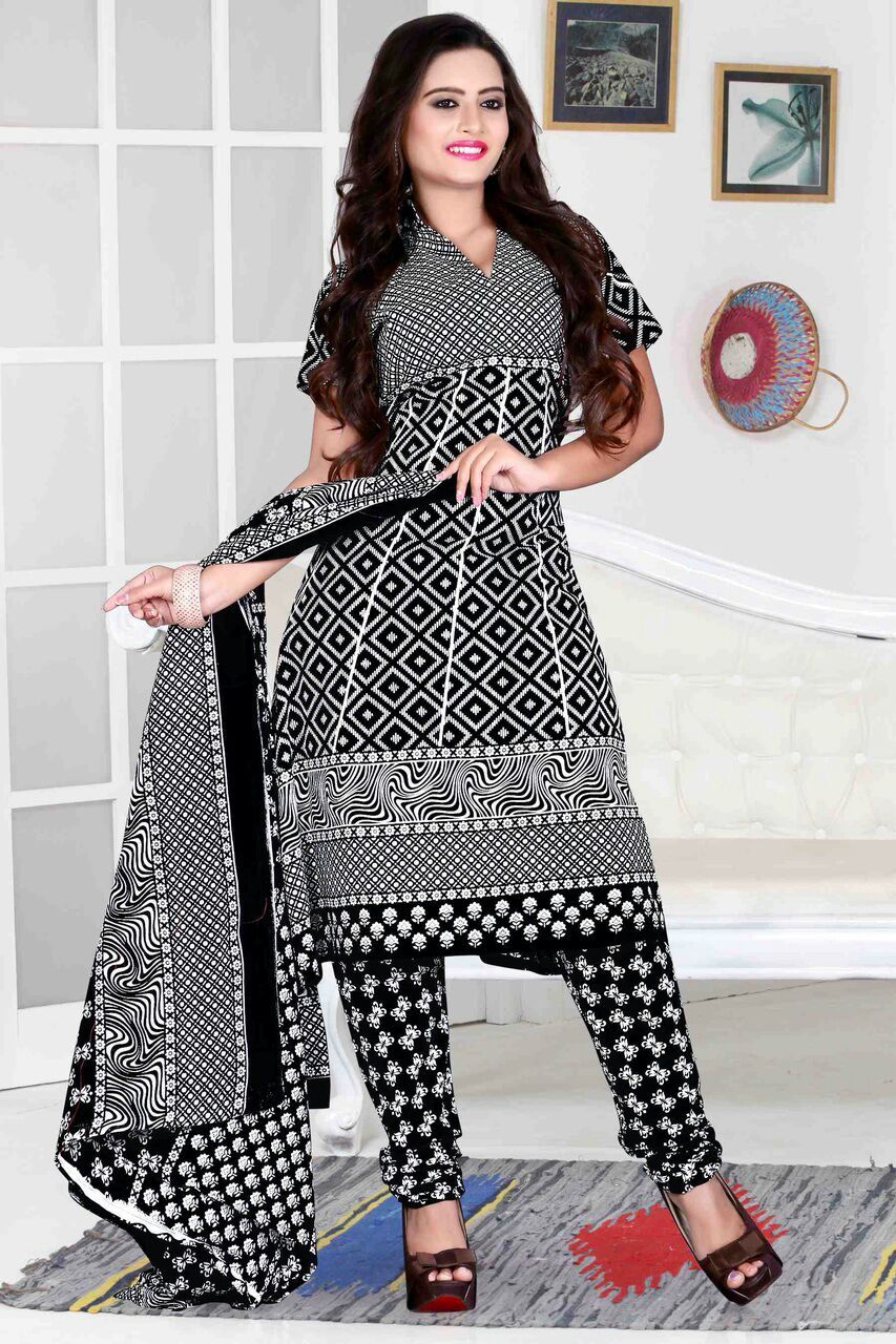 Dark Cotton Print