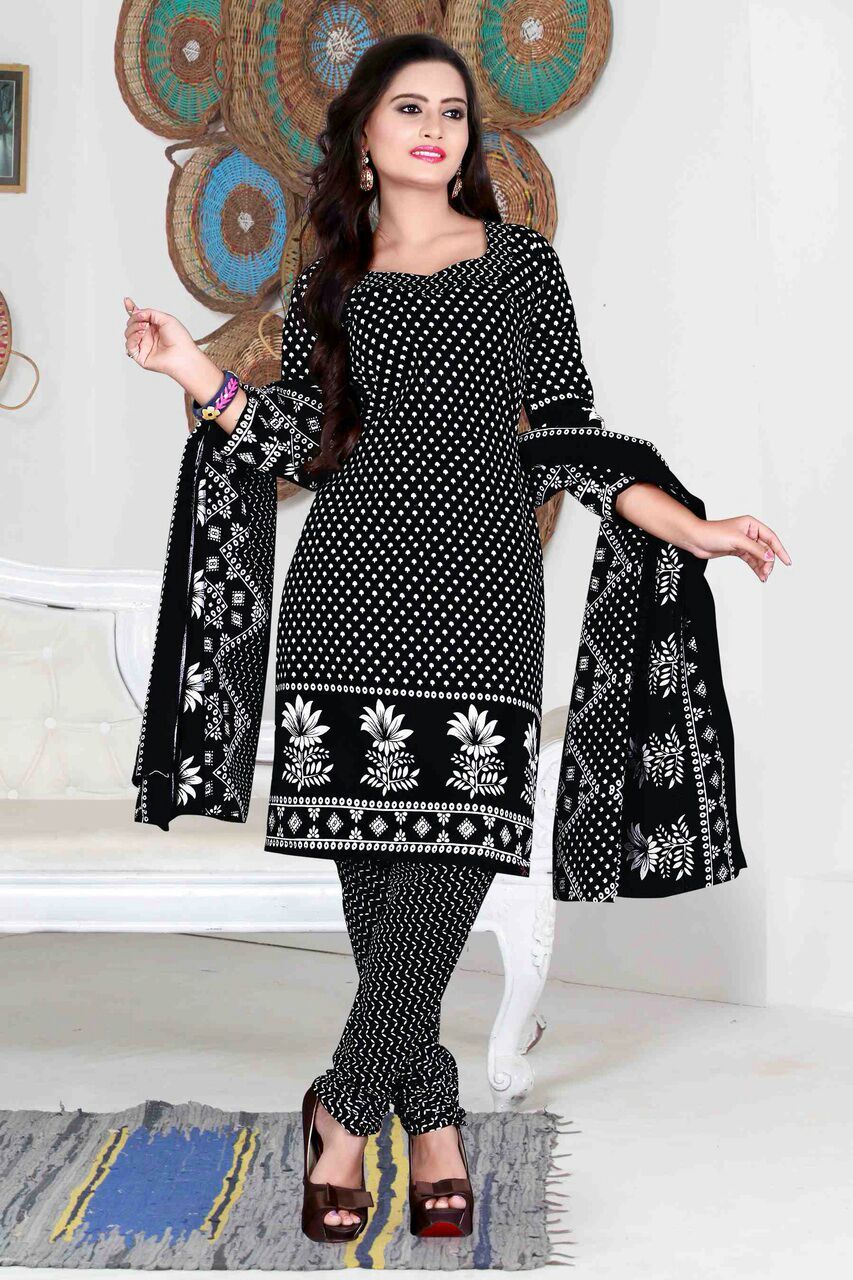 Dark Cotton Print