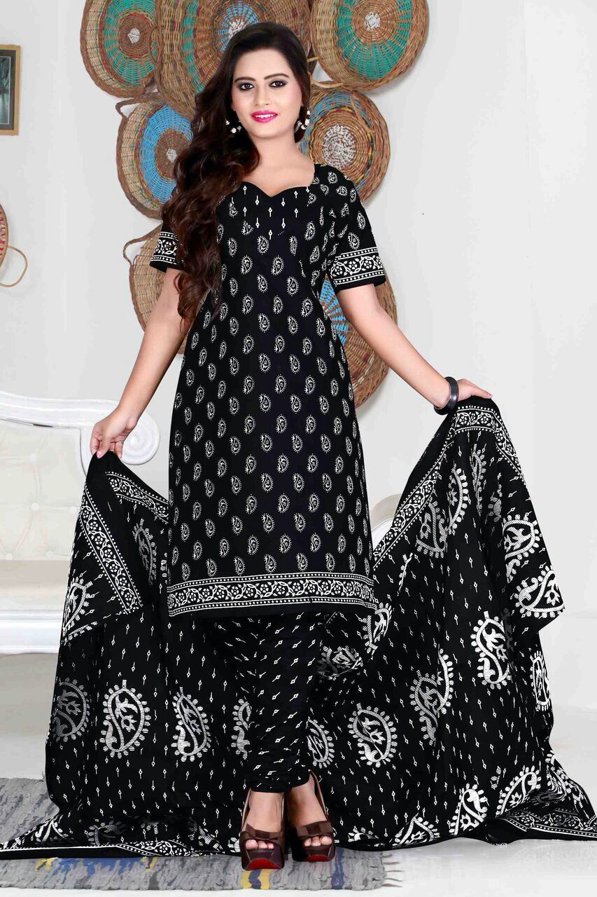 Dark Cotton Print