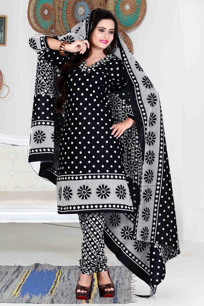 Dark Cotton Print