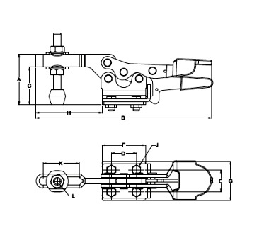 Metal Standard Horizontal Clamps