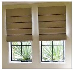 Roman Blinds - Premium Fabric, Adjustable Size, Elegant Cream Color | Light Filtering, Easy Install, Modern Design