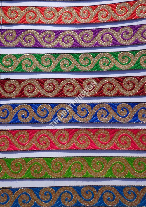 3/4" फैंसी जेक्वार्ड लेस