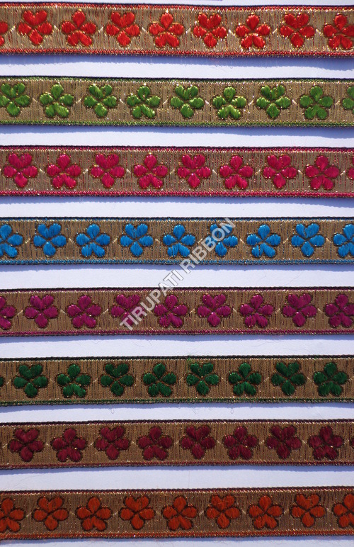 3/4" फैंसी जक्वार्ड लेस