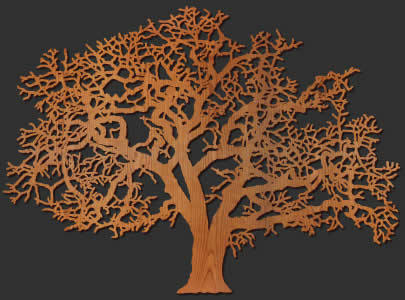 लकड़ी की दीवार कला