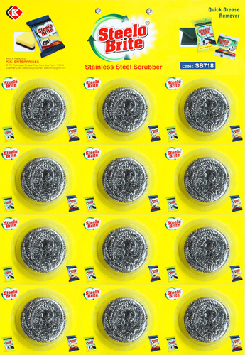 स्टेनलेस स्टील स्क्रबर (Steelo Brite)