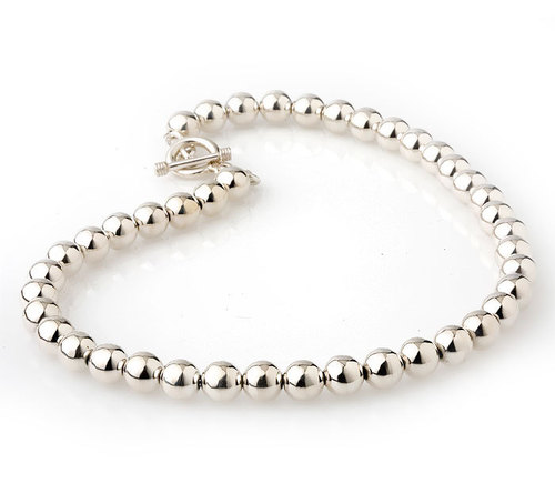 चांदी की मोती की चेन