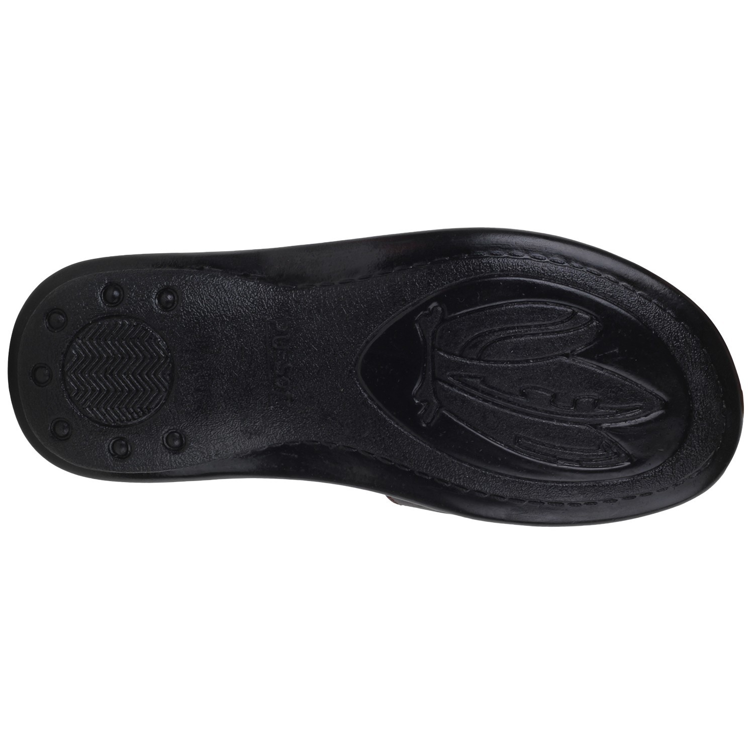 Pu Men's Slippers - Pu Material, Blue, V-shape | Slip-on, Lightweight, Breathable, Durable, Comfortable