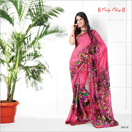 Printed Chiffon Sarees