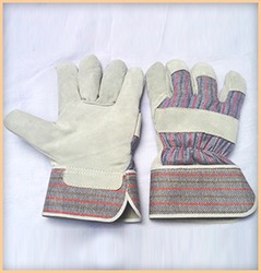 भाजित चमड़ा कनाडाई दस्ताने