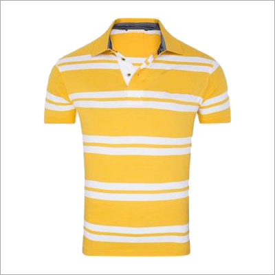 स्ट्रिप्स के साथ पोलो टी शर्ट