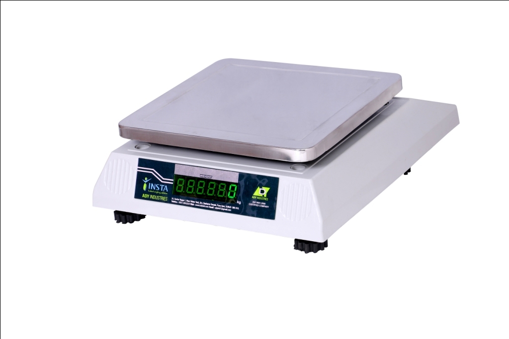 Table Top Weighing Scale Capacity Range: 3-30  Kilograms (Kg)