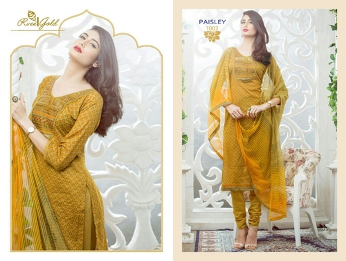 पीले रंग की डिज़ाइनर ड्रेस