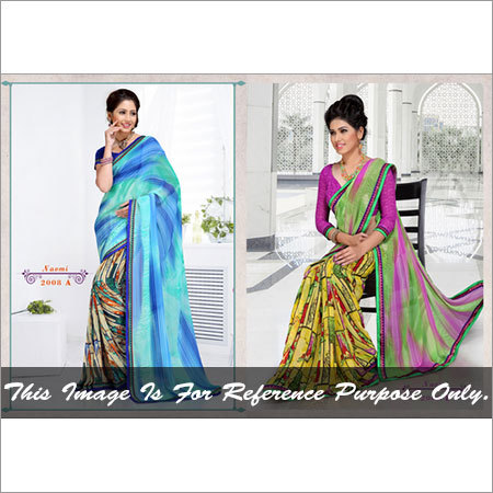 शुद्ध जॉर्जेट साड़ी