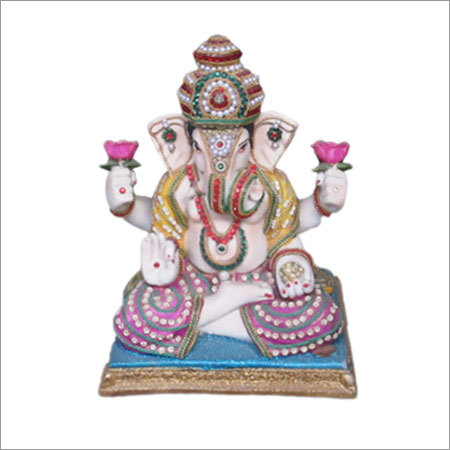 डबल कमल गणेश मूर्ति