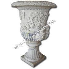 White Marble Planter