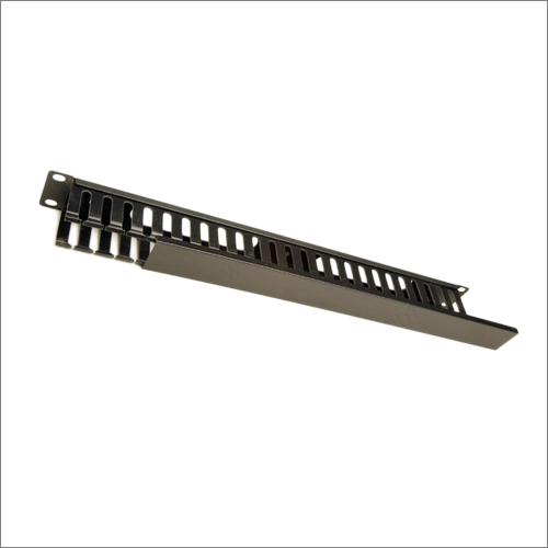 Rack Manager PVC - Heavy Duty Carbon Steel Black Matte Finish, 3 Long Span Capsule Slots for Easy Cable Management | Weather Proof, 1 Year Warranty