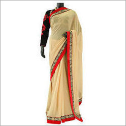 ज़री Workmanship जॉर्जेट साड़ी