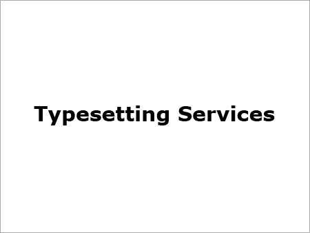 Typesetting Services