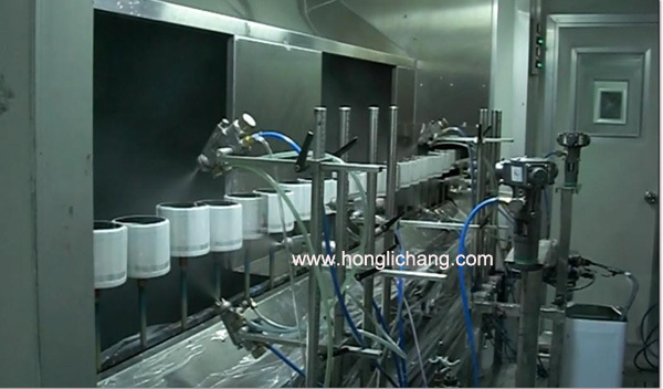 Fixed Gun Automatic Painting Line For Plastic Part