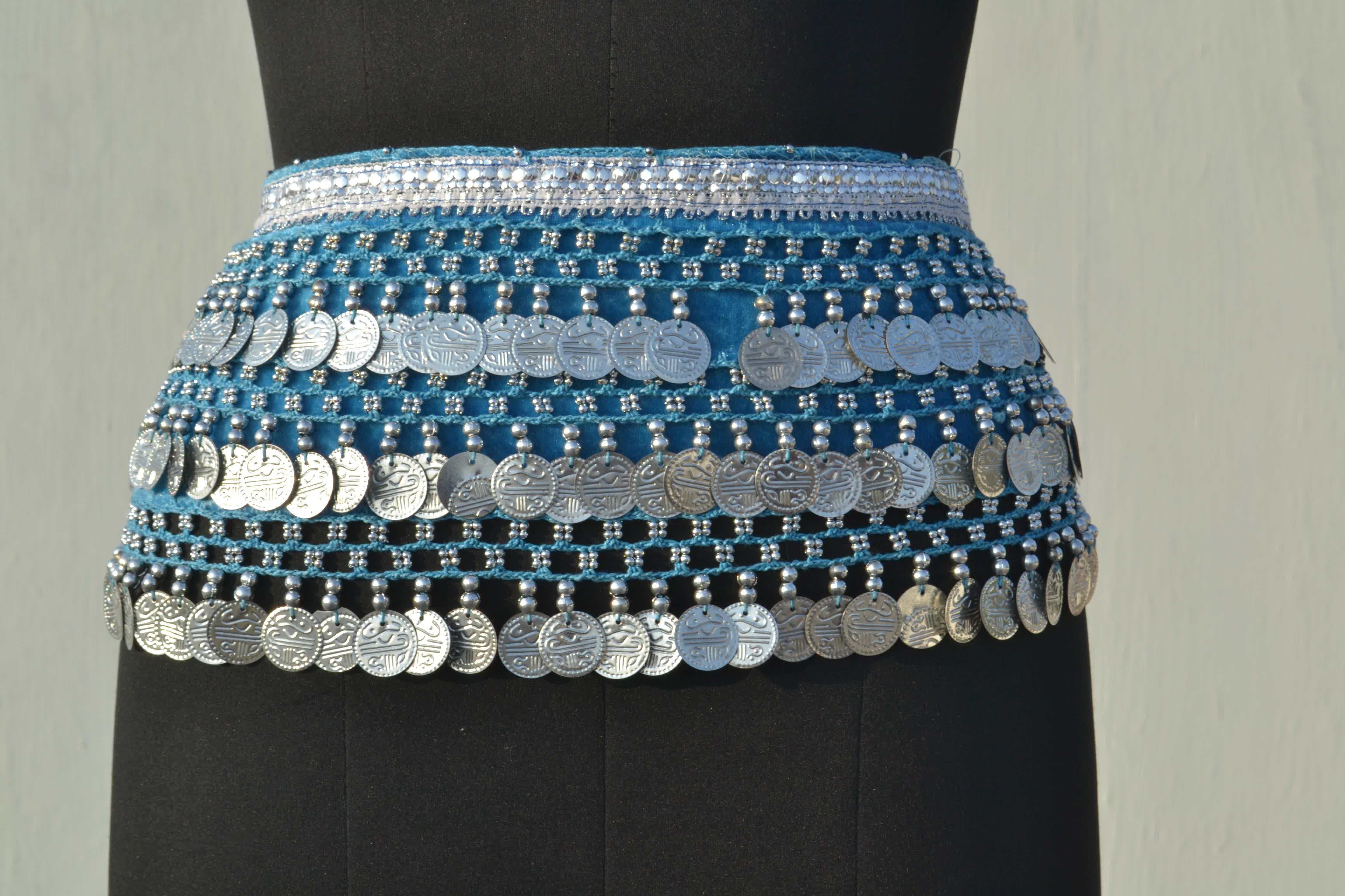 Blue Belly Dance Belts