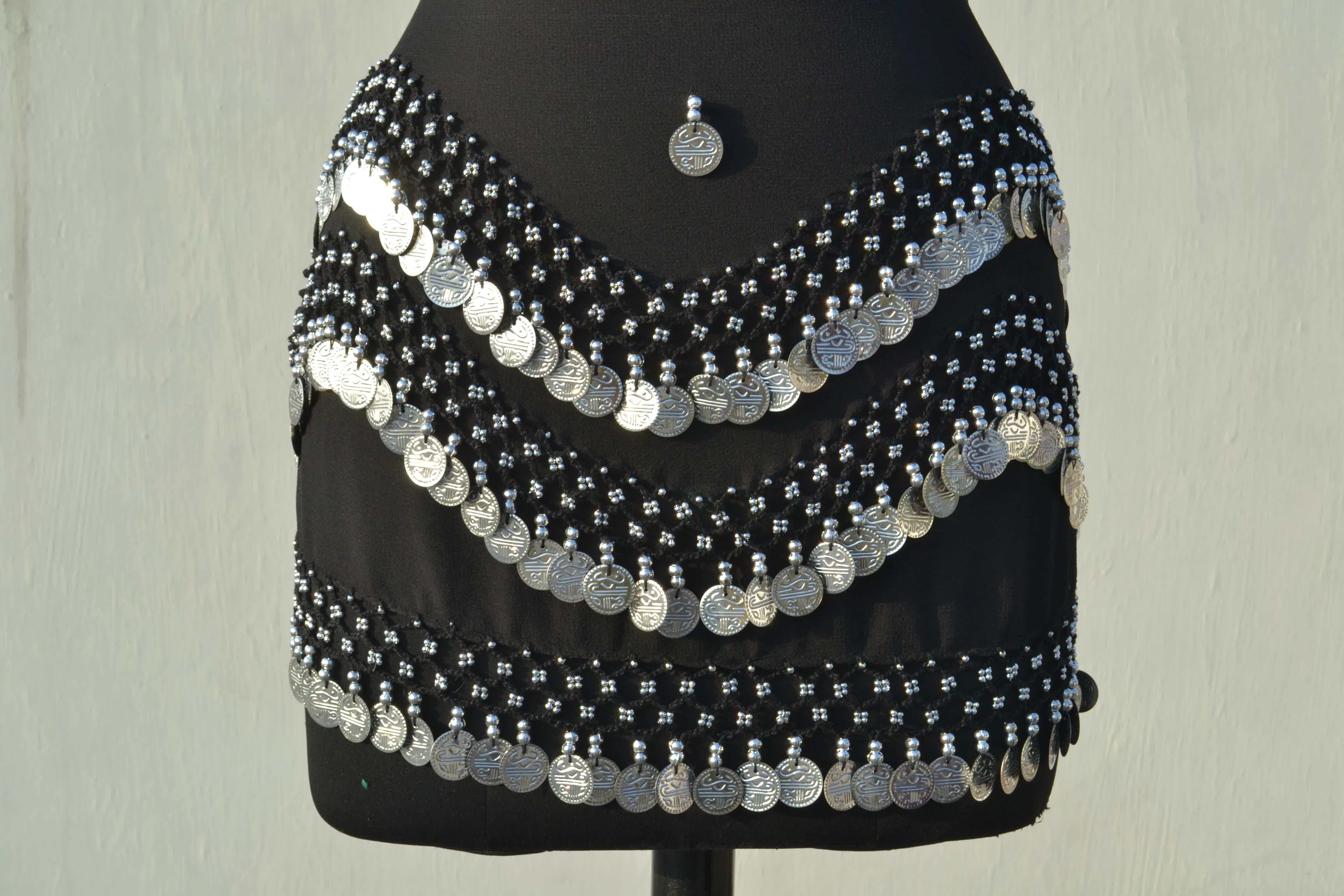 Black Belly Dance Belts
