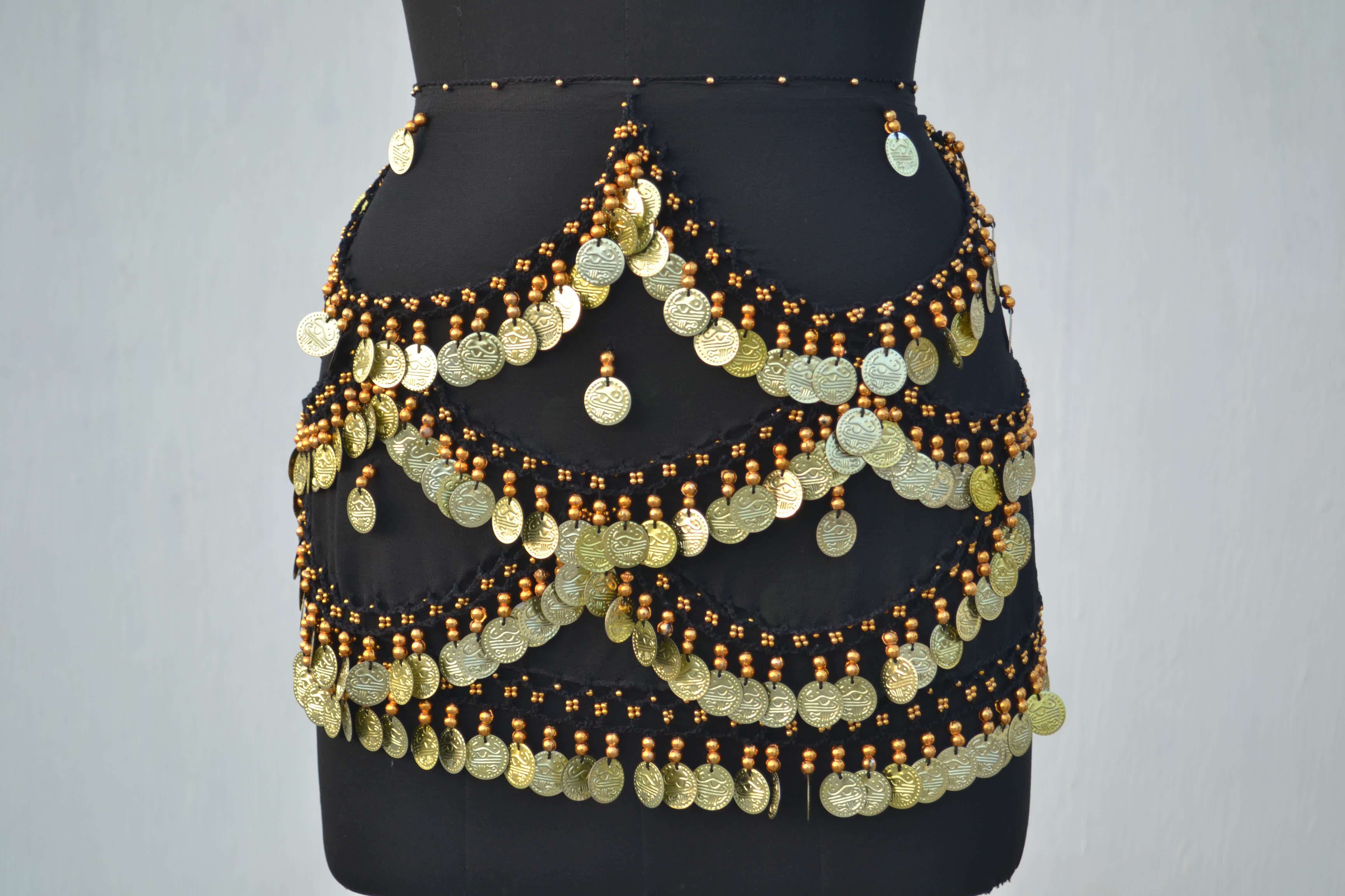 Black Belly Dance Belts