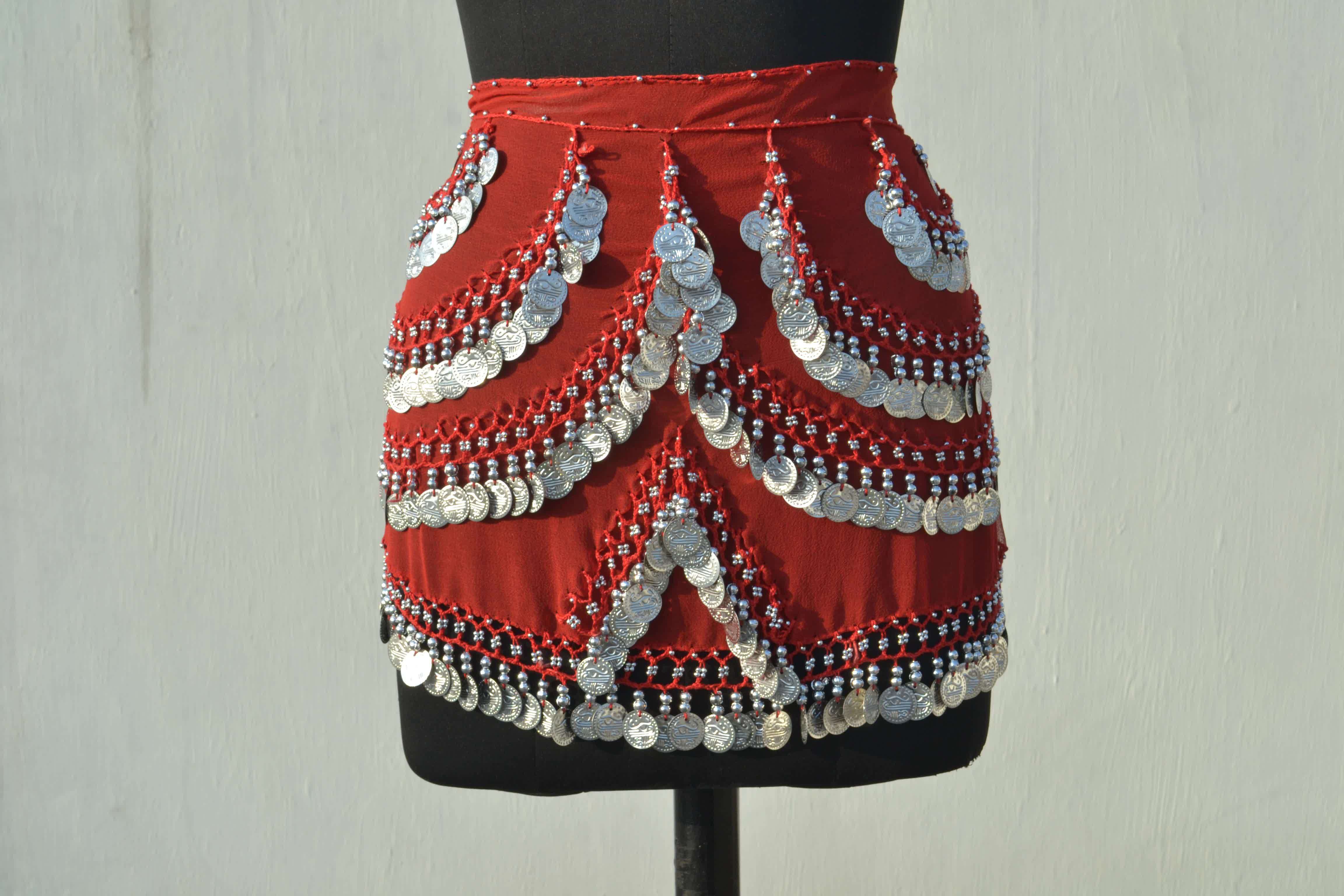 Red Belly Dance Belts