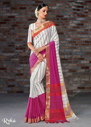 White Silk Sarees