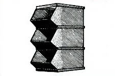 स्लॉटेड एंगल्स स्टैकेबल बिन्स