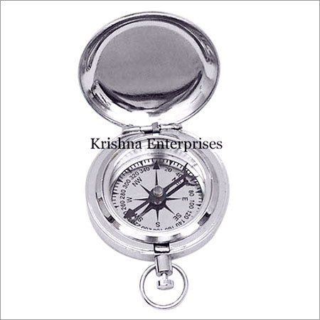 Brass Push Button Compass