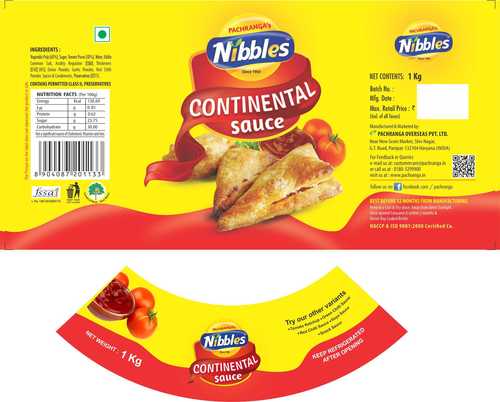 Sauce Label with neck