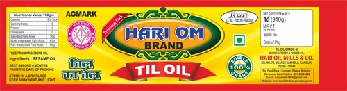 तिल का तेल लेबल