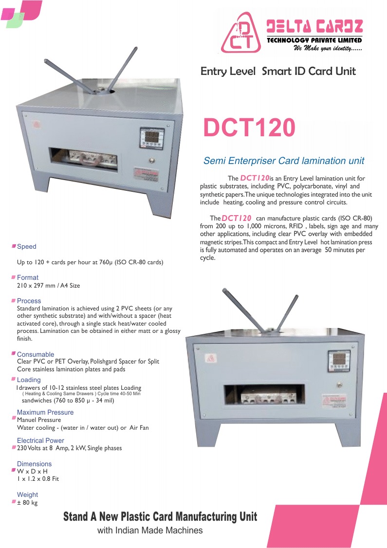 A-4 Manual School Card Fusing Machine