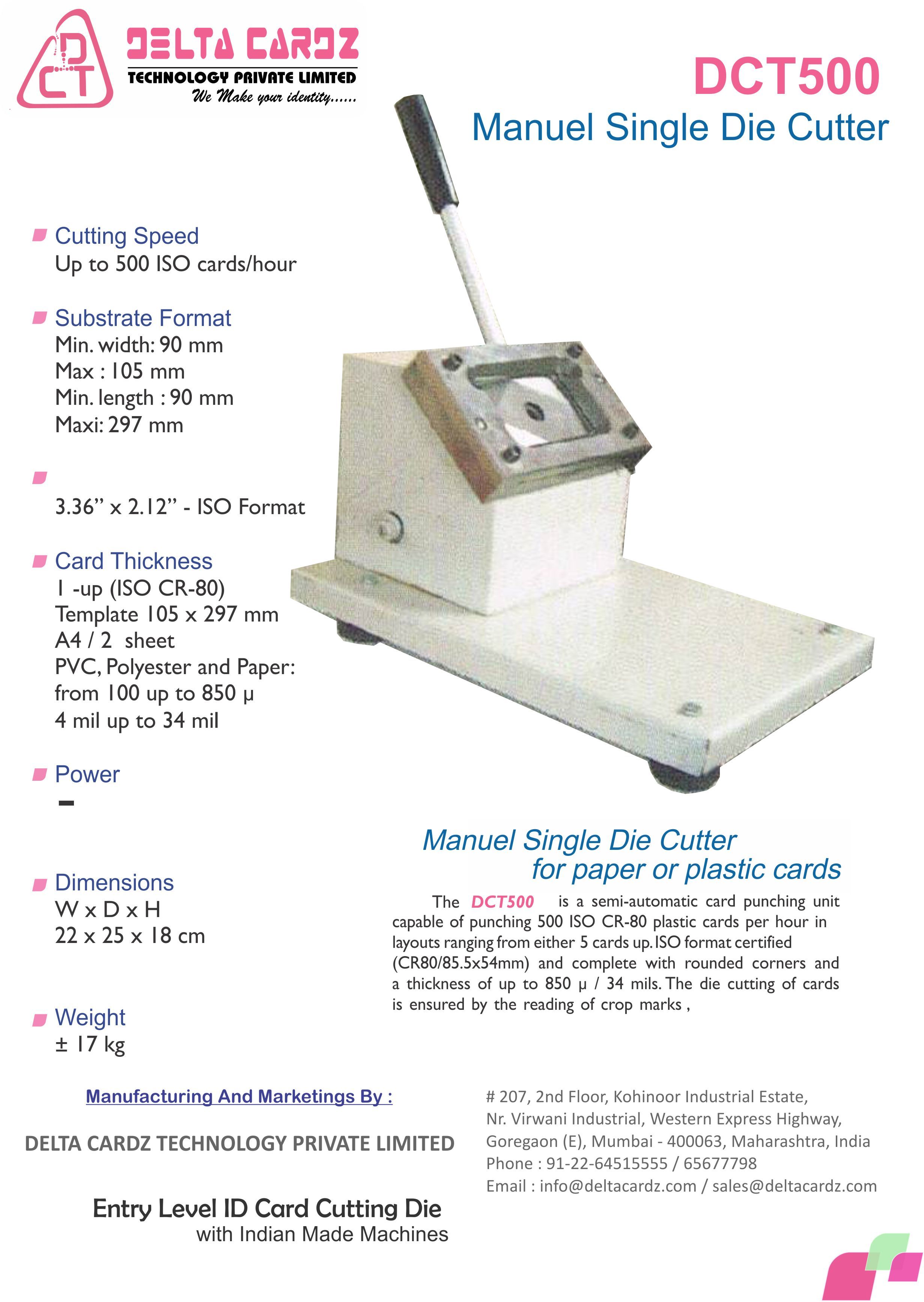 Hand Id Card Cutter