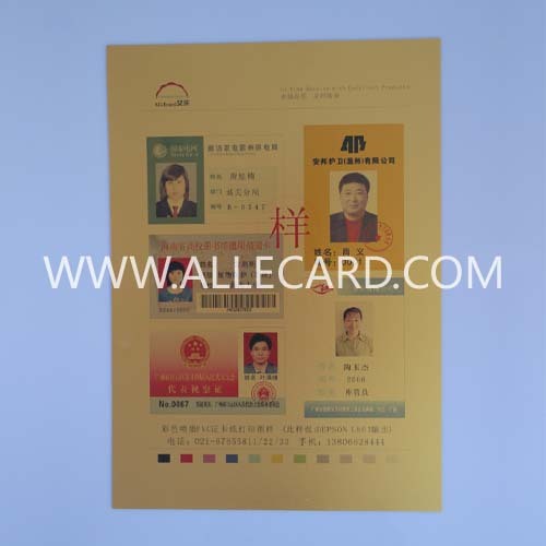 Laser Printing Pvc Sheet
