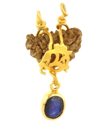 प्रमाणित एक मुखी रुद्राक्ष रत्न लटकन