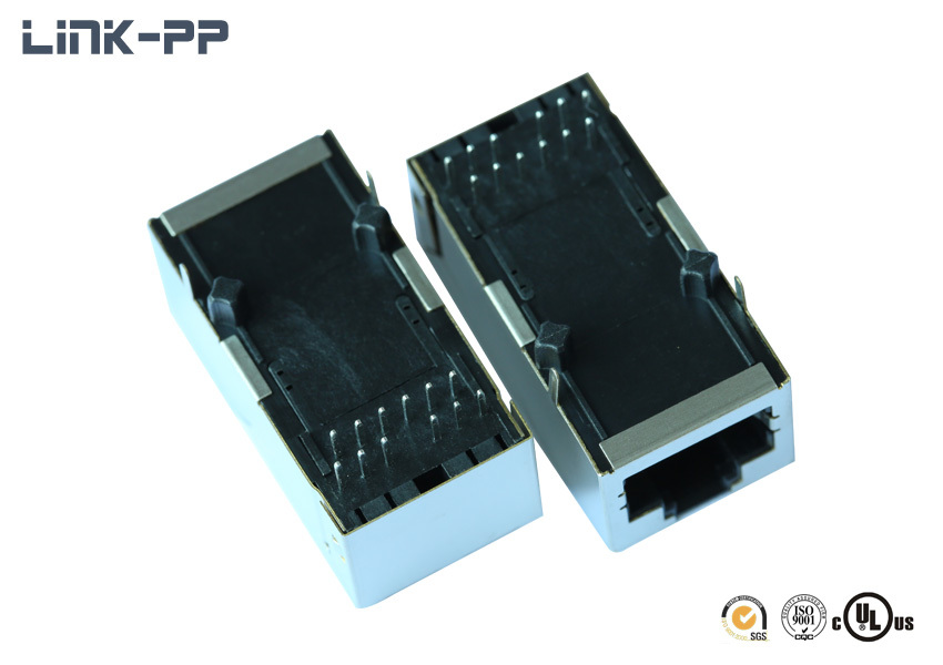 10 /100/1000base-t Tab-up Hfjt1-e1g20c3-l17rl Rj45 Connector With Leds